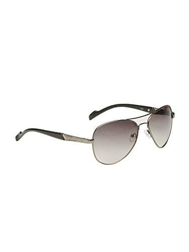 Aviator Men's Polycarbonate Lens UV Protection Sunglasses (1003 Gun Smoke Grey)