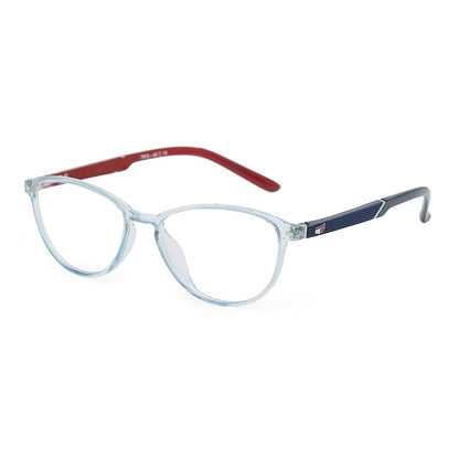 Anti-Glare Cat Eye Women's Computer Glasses (7918 Grey Inside Red Blue)