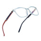 Anti-Glare Cat Eye Women's Computer Glasses (7917 Grey Inside Red Blue)