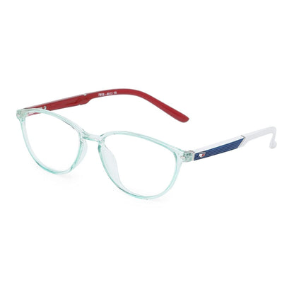 Anti-Glare Round Cat Eye Women's Computer Glasses (7918 White Red Blue)