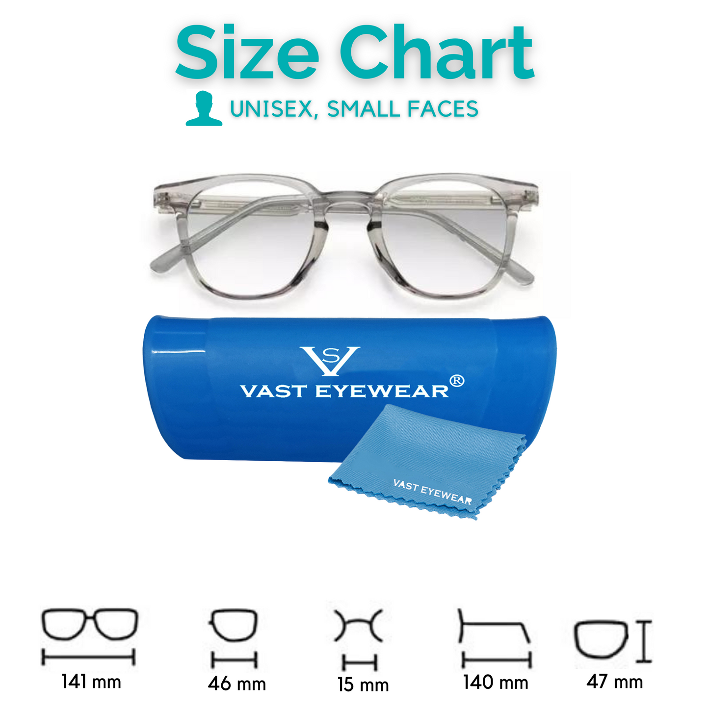 Blue-Cut Computer Glasses | Square | Wayfarer | Grey | 790