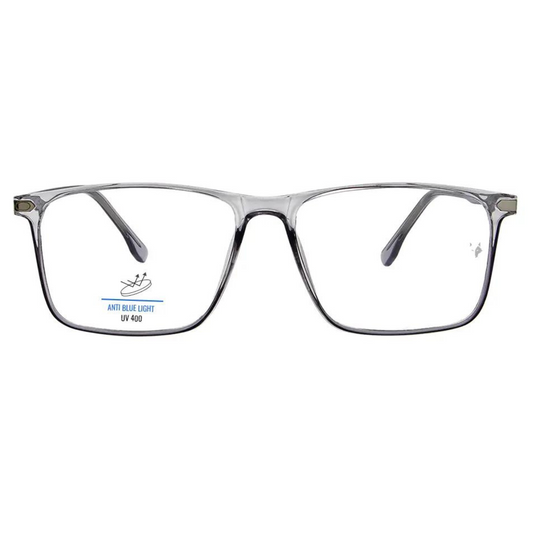 Blue-Cut Computer Glasses | Square | Rectangle | Grey | 791