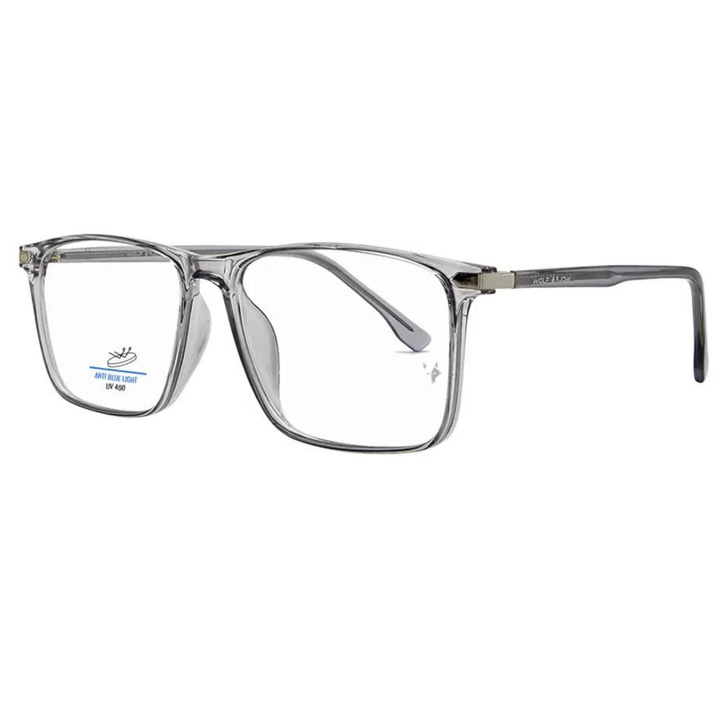 Blue-Cut Computer Glasses | Square | Rectangle | Grey | 791