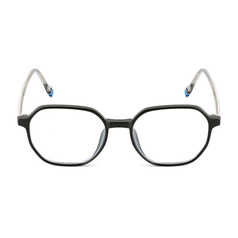 Blue-Cut Computer Glasses | Round | Geometric | Black | 794