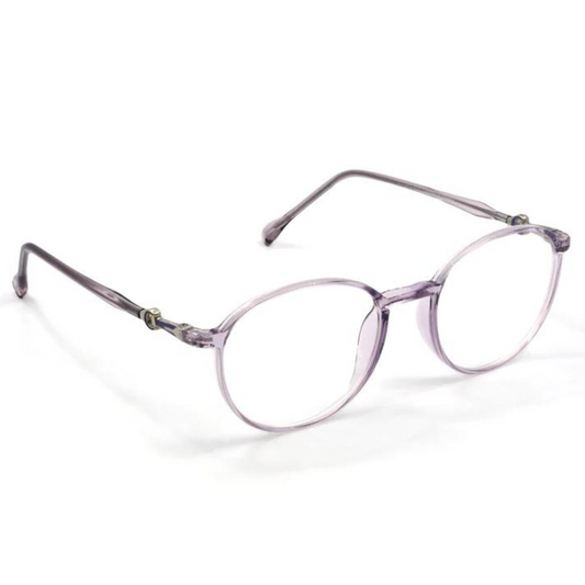 Blue-Cut Computer Glasses | Round | Designer | Women's | Purple | 795