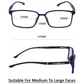 Blue Ray Blocking Rectangle TR90 Computer Glasses (8002 Blue)