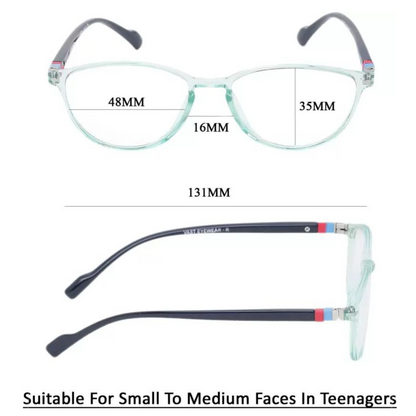 Anti-Glare Cat Eye Women's Computer Glasses (7921 Green)