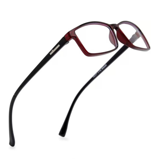 Blue Ray Blocking Square TR90 Computer Glasses (7926 Red Black)