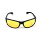 Day & Night Vision + Black Sunglasses Wraparound Combo for Night driving, Sports, Biking