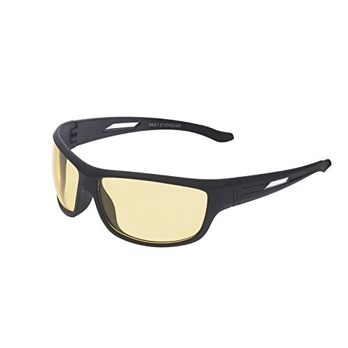 Vast Unisex Night Vision UV Protected Sport Sunglasses (NT YK Black Yellow) - night vision - Sovbid