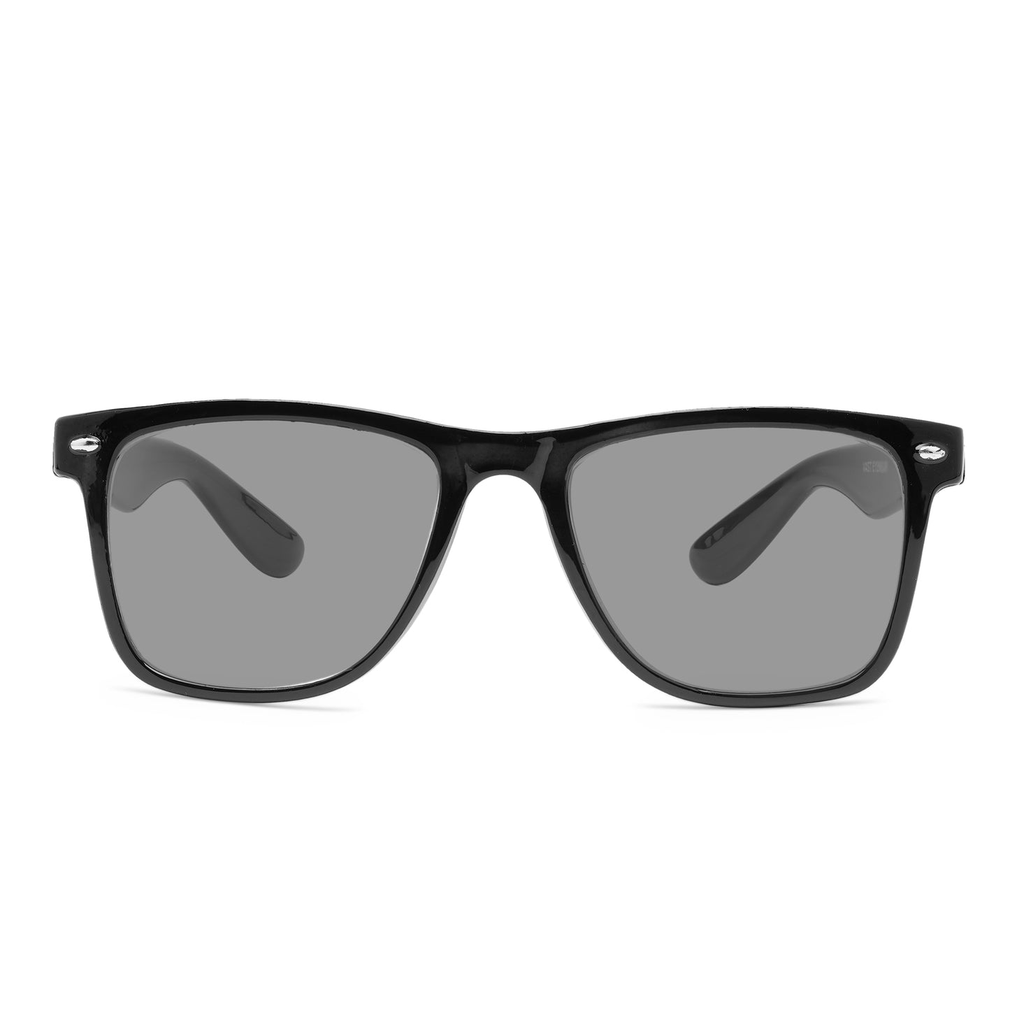 Photochromic Day & Night Computer Gaming Glasses + Sunglasses Unisex Wayfarer Eyewear (7979 Black)