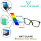 VAST® Women's Computer Glasses Anti-Glare Blue-Cut Acetate Eye Protection Spectacle Frames for Laptop, TV, Mobile, Computer (7718 Pink Clear) - Anti-Glare - Sovbid
