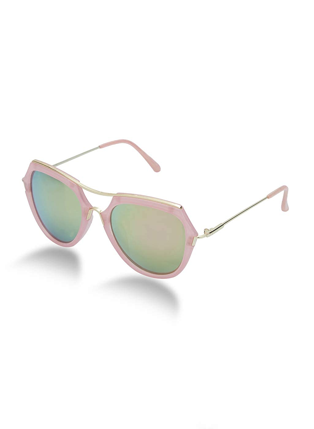 VAST Aviator Women's Fashion Sunglasses (3181 Silver Blue Mirror) - sunglasses - Sovbid