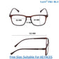 Blue Ray Blocking Square TR90 Computer Glasses (7922 Brown)