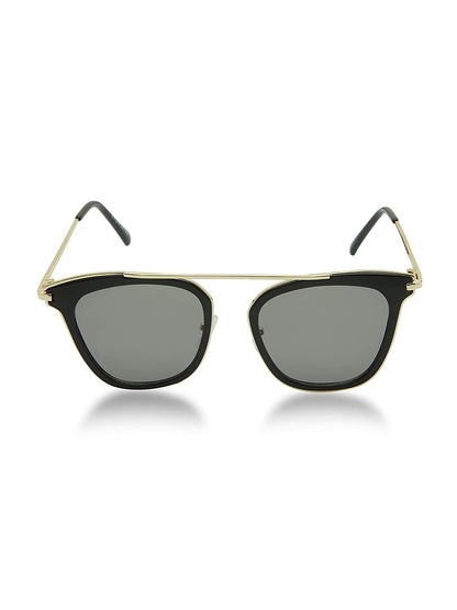 UV-Protected Unisex Fashion Sunglasses (3189 Black Gold)