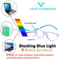 Kids Round Cateye Anti Glare Blue Ray Blocking Computer Glasses (Blue, Firoja)