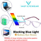 Kids Round Cateye Anti Glare Blue Ray Blocking Computer Glasses (Purple)