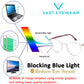 Blue-Ray Blocking Women's Cat Eye Computer Glasses (7914 Purple)