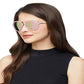 VAST Aviator Women's Fashion Sunglasses (3181 Silver Blue Mirror) - sunglasses - Sovbid